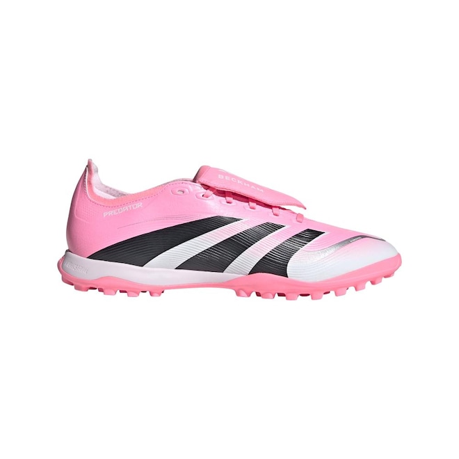 Chuteira Society Adulto adidas Predator League Turf Beckham com língua dobrável - Foto 1