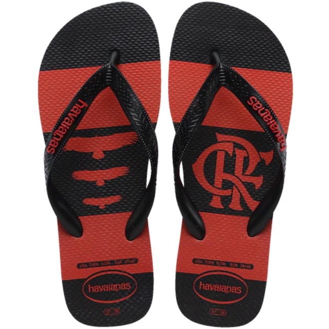 Chinelo De Dedo Havaianas Top Times Flamengo - Foto 1