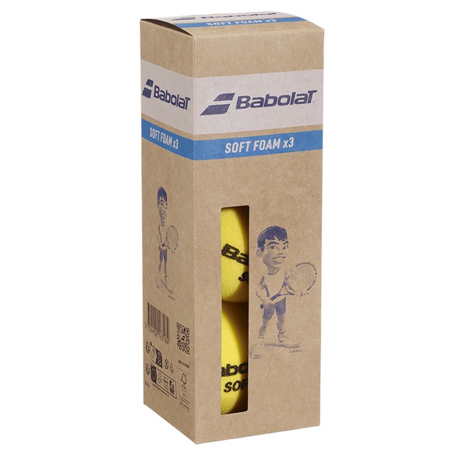 Bolas de Tênis Babolat Iniciação Soft Foam X3 - Foto 1