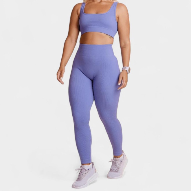 Calça Legging Lupo Sem Costura Canelada Feminina - Foto 1