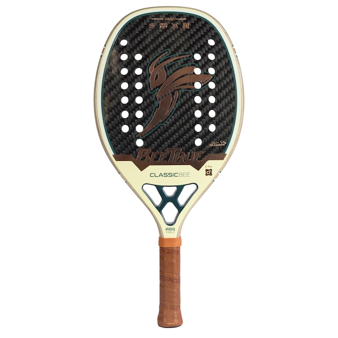 Raquete Beach Tennis Ama Sport BeeTrue Classic Bee 12k Eva Fernandez - Foto 1