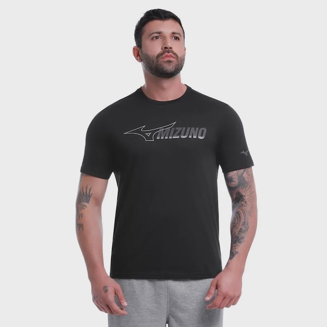 Camiseta Mizuno Stamp 2 Masculina - Foto 1