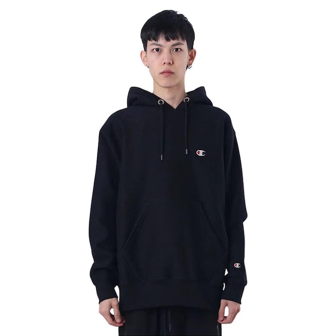 Blusão de Moletom Canguru Masculino Champion Rw Ml Emb Logo - Foto 1