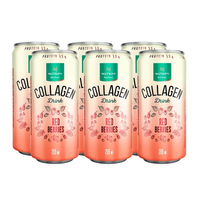 Collagen Drink 260ml Nutrify - Pack com 6 unidades - Foto 1