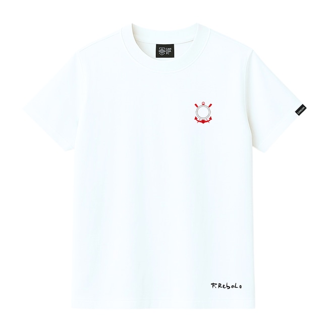 Camiseta Corinthians O Escudo por Rebolo Cancha FC Masculina - Foto 1