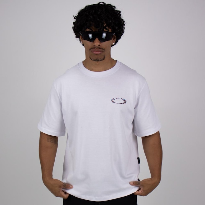 Camiseta Oakley Ellipse Sharp Metal Tee Masculina - Foto 1