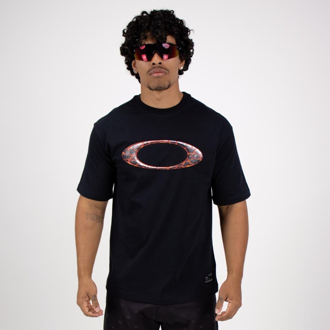 Camiseta Oakley Ellipse Magma SS Tee Masculina - Foto 1