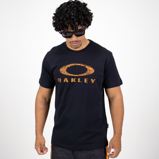 Camiseta Oakley Ellipse Fingerprint SS Tee Masculina - Foto 1