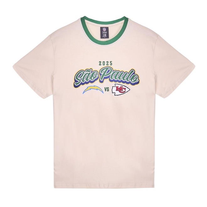 Camiseta Masculina New Era NFL Game Sao Paulo 2025 - Foto 1