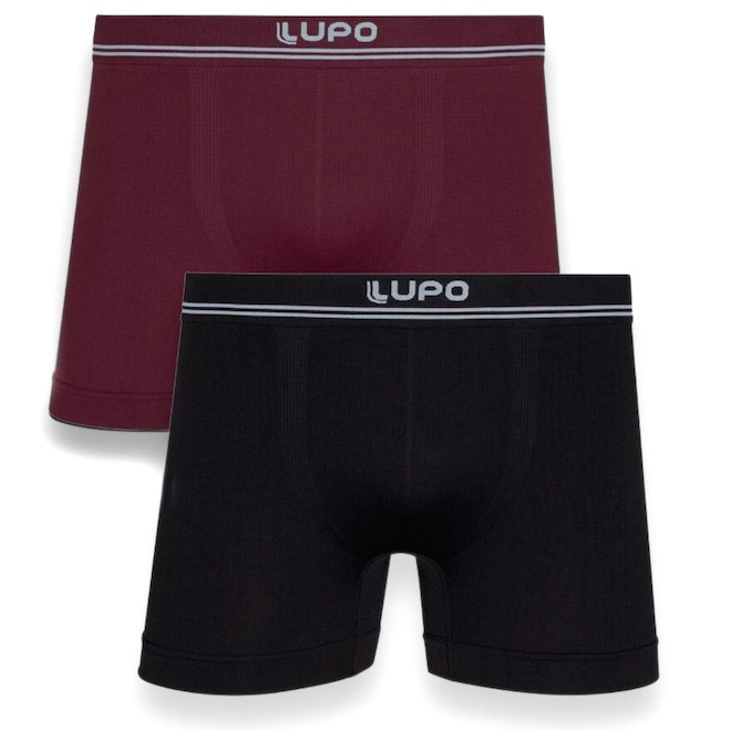 Cuecas Boxer Lupo Microfibra Sem Costura - 2 unidades - Foto 1