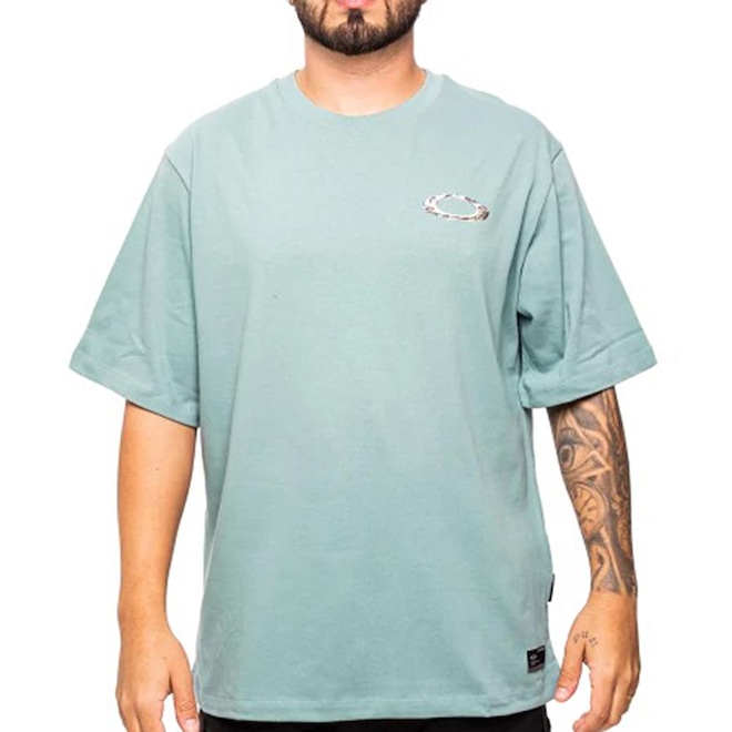 Camiseta Oakley Ellipse Sharp Metal SM26 Masculina - Foto 1
