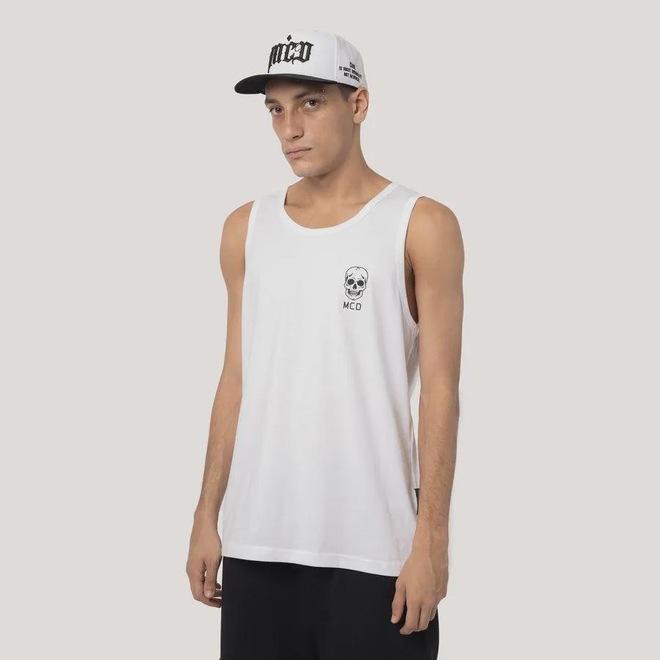 Camiseta Regata Masculina MCD Básica Logo Caveira - Foto 1