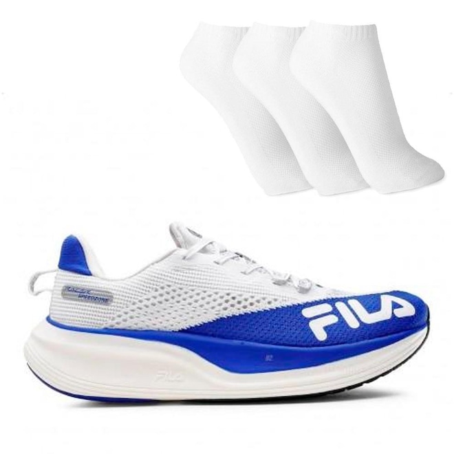 Tênis Fila Racer Speedzone Masculino + 3 Pares de Meias - Foto 1