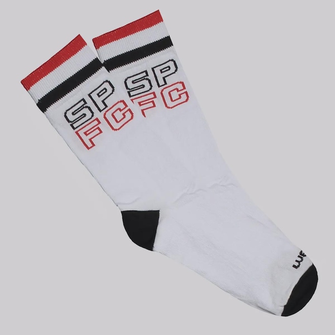 Meia Cano Alto São Paulo Casual Unissex - Foto 1