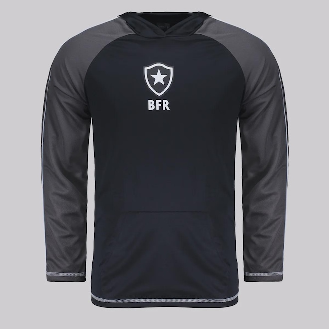 Blusão Manga Longa Botafogo Laçado FutFanatics Masculina - Foto 1