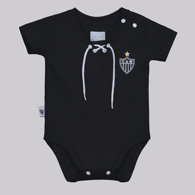 Body Do Atlético Mineiro Vintage Infantil - Foto 1