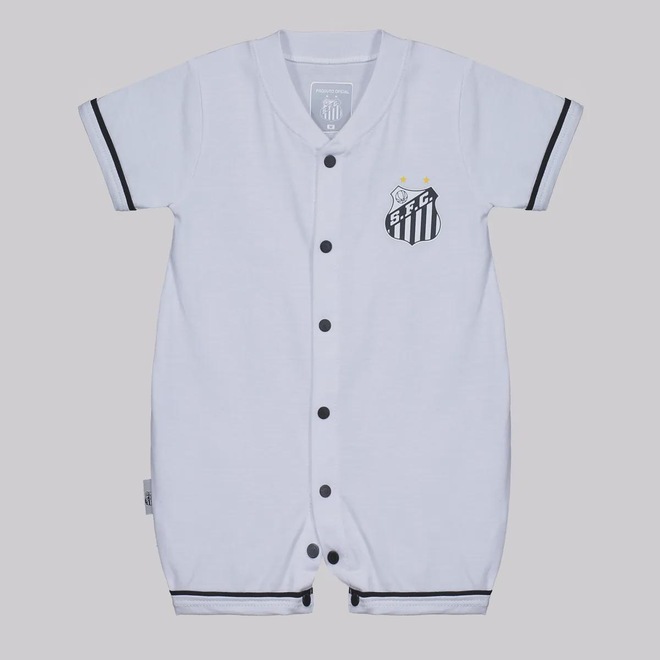 Macacão Do Santos Curto Infantil FutFanatics - Foto 1