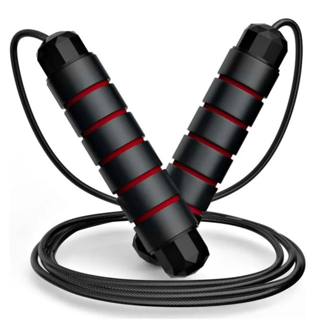 Corda de Pular Ajustável DK Fitness Academia Treino Funcional Resistente 2,8m - Foto 1