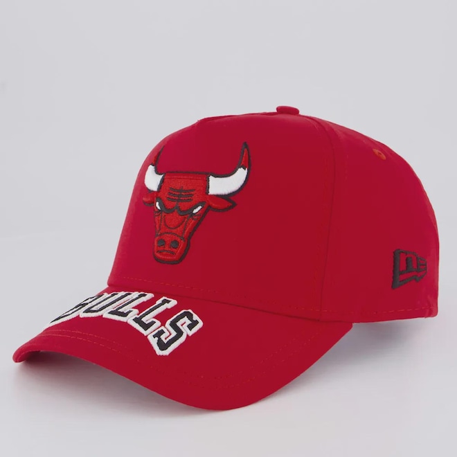 Boné Aba Curva New Era NBA Chicago Bulls 940 Visor Hit - Foto 1