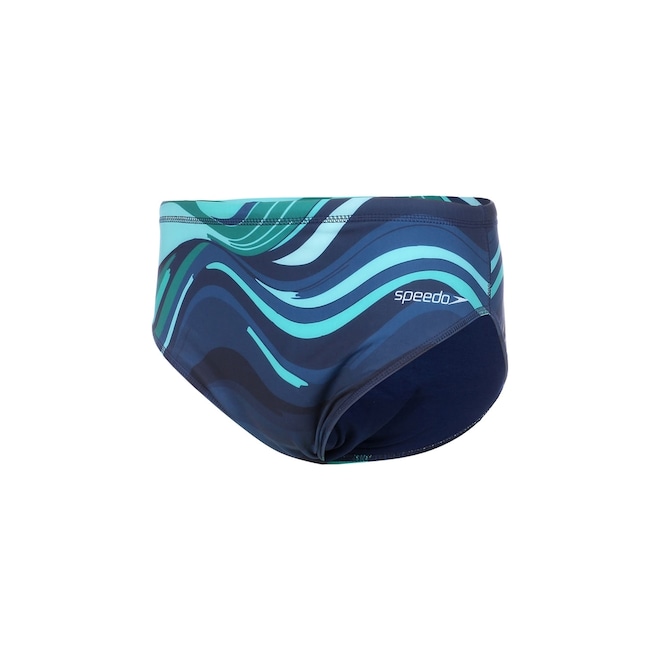 Sunga Masculina Speedo Clássica Waves - Foto 1