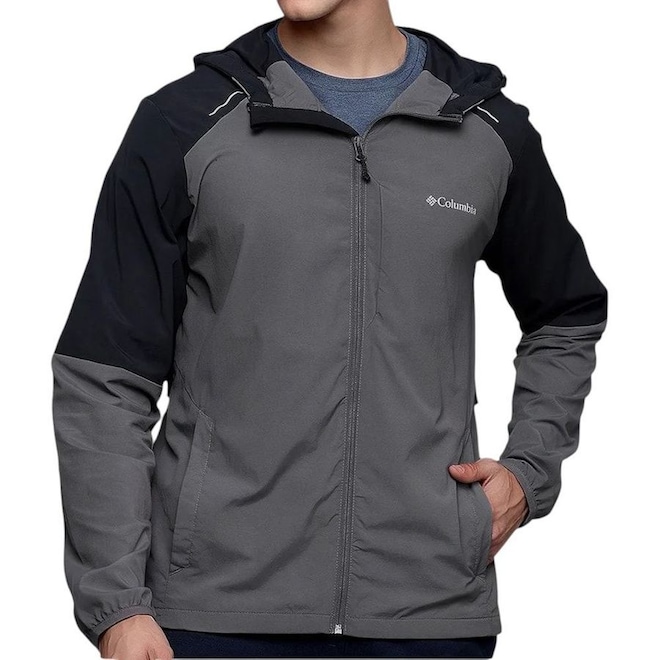 Jaqueta Columbia Tech Nylon Hoodie Masculina - Foto 1