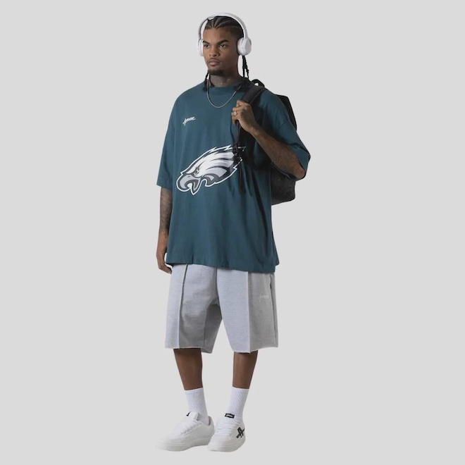 Camiseta Approve NFL II Eagles Huge Masculina - Foto 1