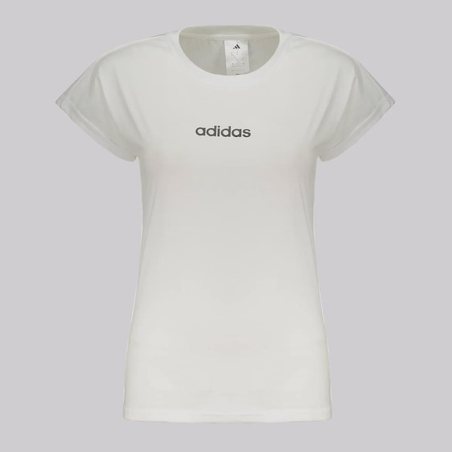 Camiseta adidas Small Logo Linear Feminina - Foto 1