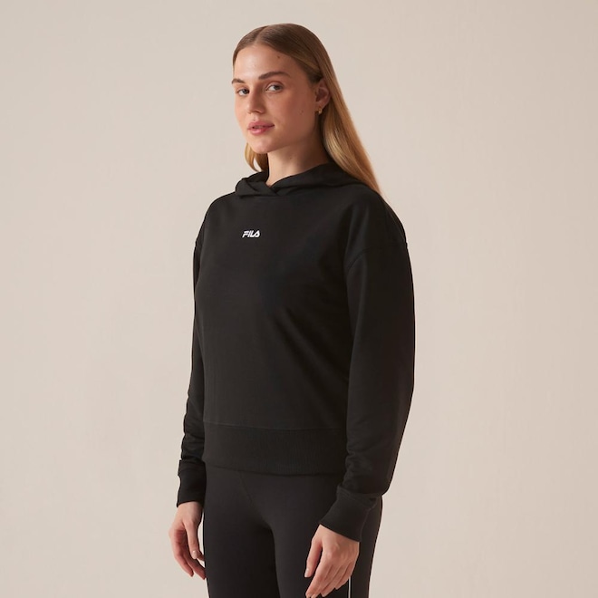 Blusão Com Capuz Fila Basic Classic Light Feminino - Foto 1