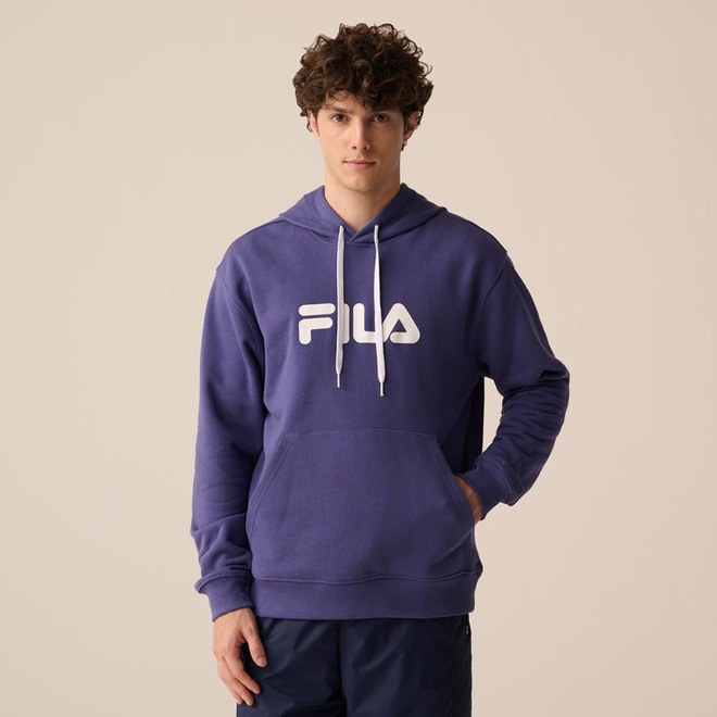 Blusão Com Capuz Fila Comfort Letter II Masculino - Foto 1