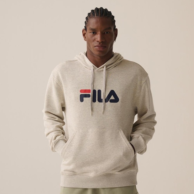 Blusão Com Capuz Fila Comfort Letter II Masculino - Foto 1