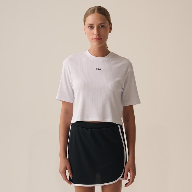 Camiseta Fila Comfort Canelada Feminina - Foto 1