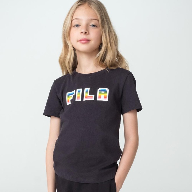 Camiseta Fila Letter Fun Infantil - Foto 1