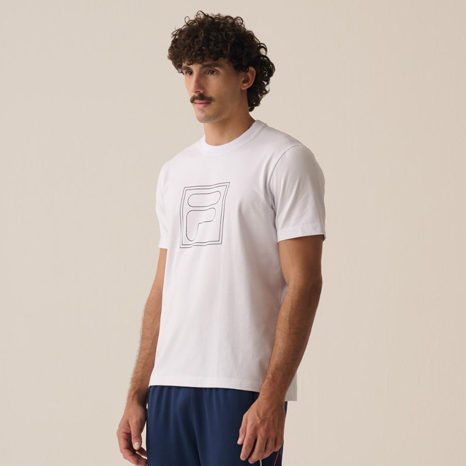 Camiseta Fila Regular Classic Outline Masculina - Foto 1
