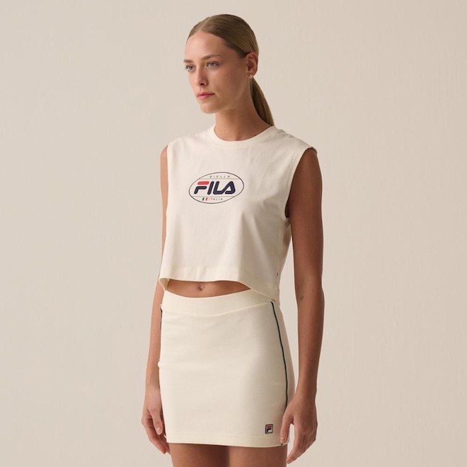 Camiseta Regata Fila Biella Italia Feminina - Foto 1