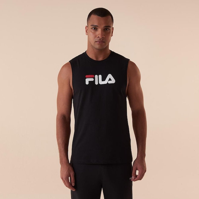 Camiseta Regata Fila Letter Masculina - Foto 1