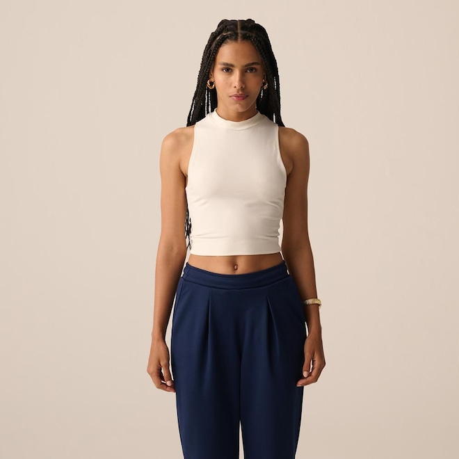 Camiseta Regata Fila Uc Cropped Slim Feminina - Foto 1