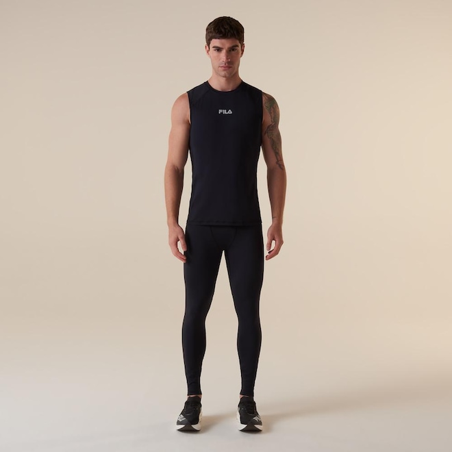 Calça Legging Fila Skinfit Force Masculina - Foto 1