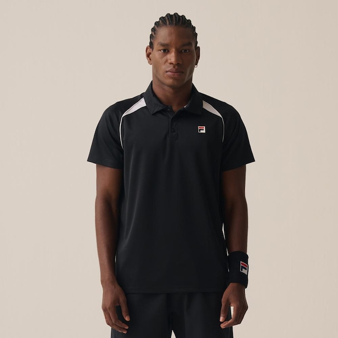 Camisa Polo Fila Tennis Line II Masculina - Foto 1