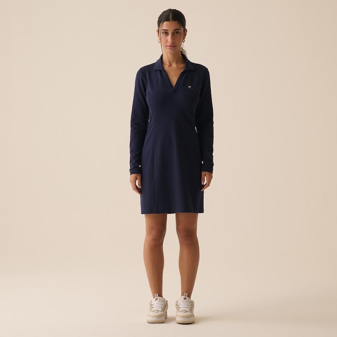 Vestido Fila Fit Camisa Polo Letter Touch Adulto - Foto 1