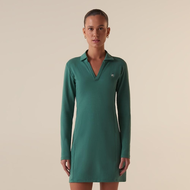 Vestido Fila Fit Camisa Polo Letter Touch Adulto - Foto 1