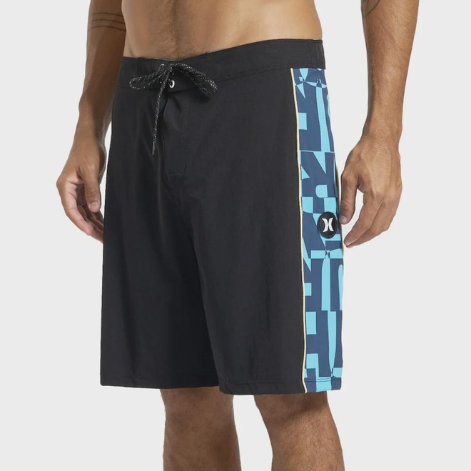 Bermuda Hurley Side Half Letter Masculina - Foto 1