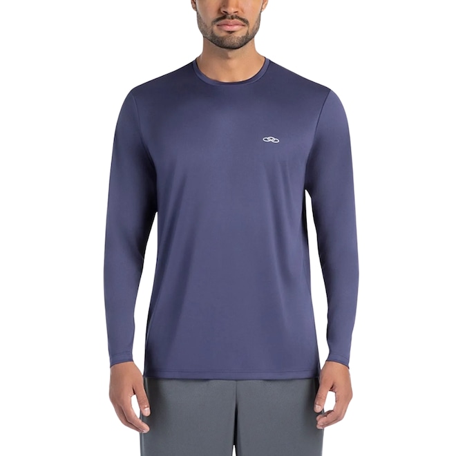 Camiseta Olympikus Essential Manga Longa Masculina - Foto 1