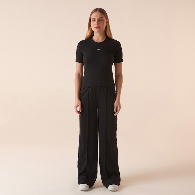 Calça Fila Wide Letter Feminina - Foto 1