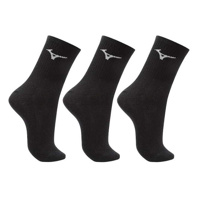 Meia Basic Mizuno Cano Médio - Unissex - Foto 1
