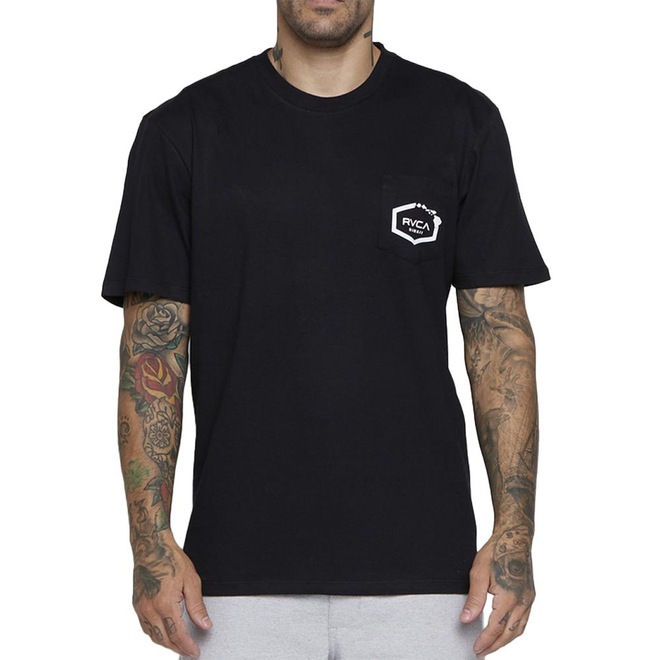 Camiseta RVCA Hawaii Pocket SM25 Masculina - Foto 1