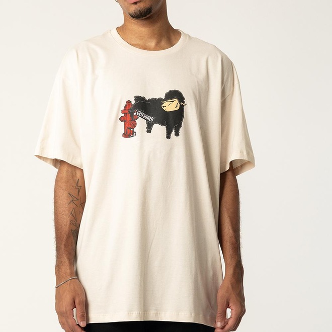 Camiseta Lost Censored Oversized SM26 Masculina - Foto 1