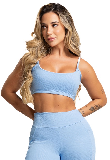 Top Fitness Mvb Modas Cropped Alcinha Costas Abertas Feminino - Foto 1