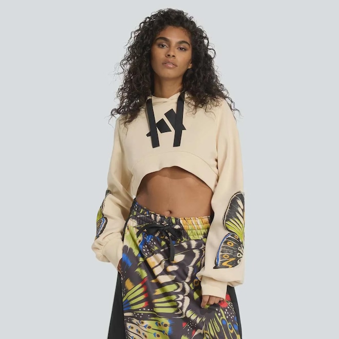 Blusa de Moletom adidas Farm Feminino - Foto 1