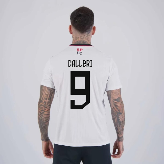 Camiseta São Paulo Calleri 9 Amago Masculina FutFanatics - Foto 1
