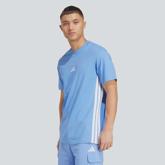 Camiseta adidas ESS 3 Stripes Masculina - Foto 1